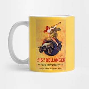 Woman Heralding The 15 HP Bellanger Car, France 1921 Mug